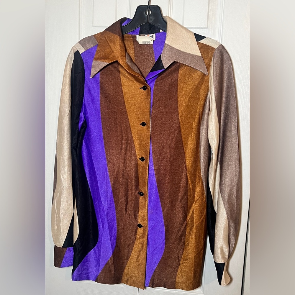 Multicolor Striped Button Down Shirt